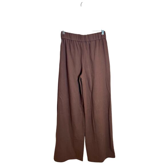 Anthropologie Tall NWT Maeve Stretch Knit Brown Wide Leg Pull On Pants XS - Picture 6 of 10